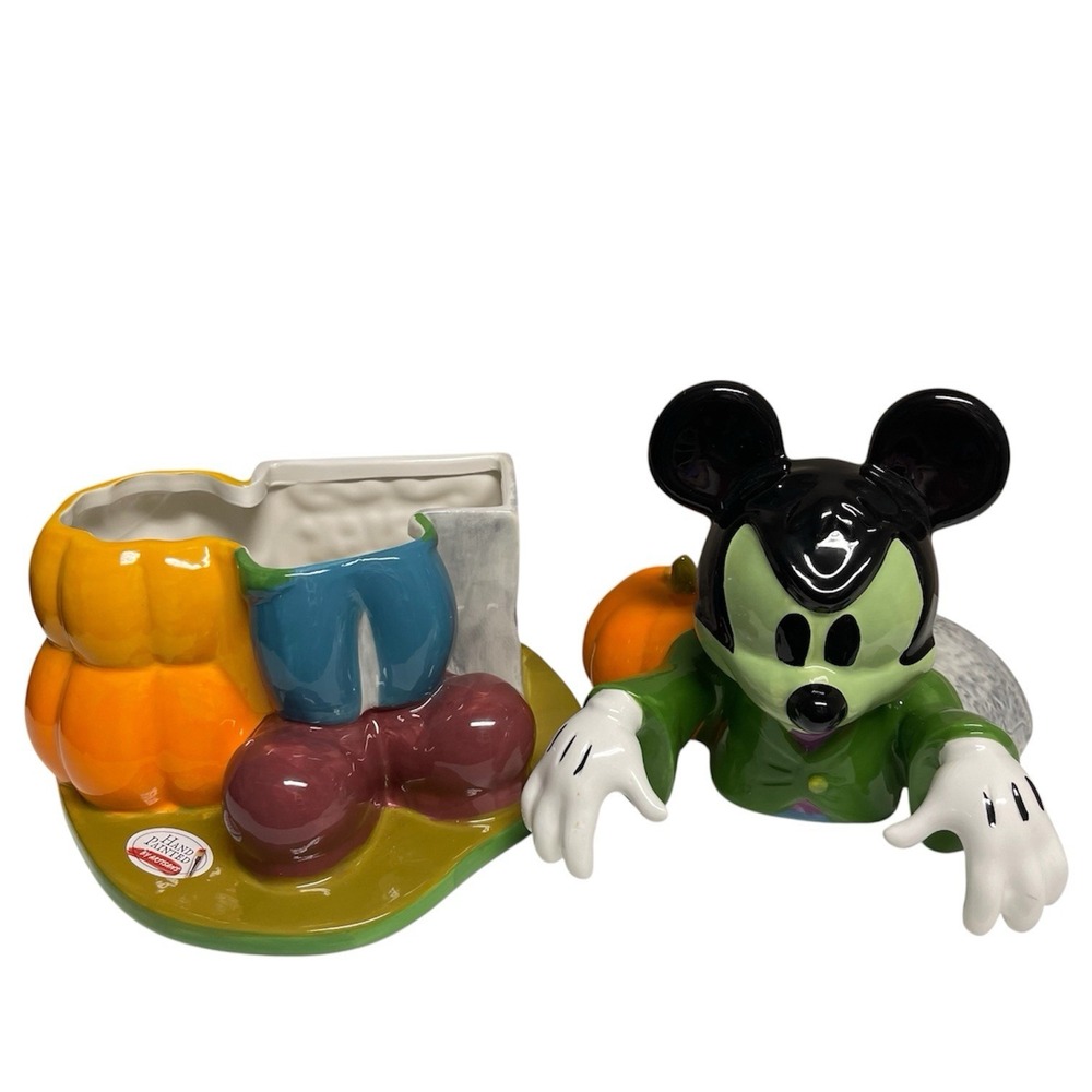Disney Mickey Mouse Halloween Cookie Jar Canister Frankenstein - Picture 7 of 7